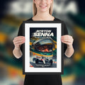 Ayrton Senna Framed poster