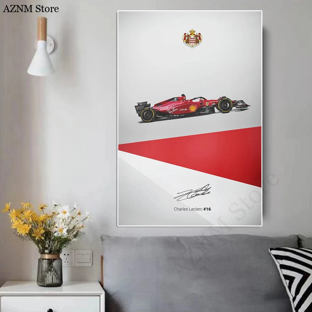 F1 Grand Prix Leclerc Poster (Frameless)